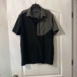 Men's Short Sleeve Shirt - Black & Gray